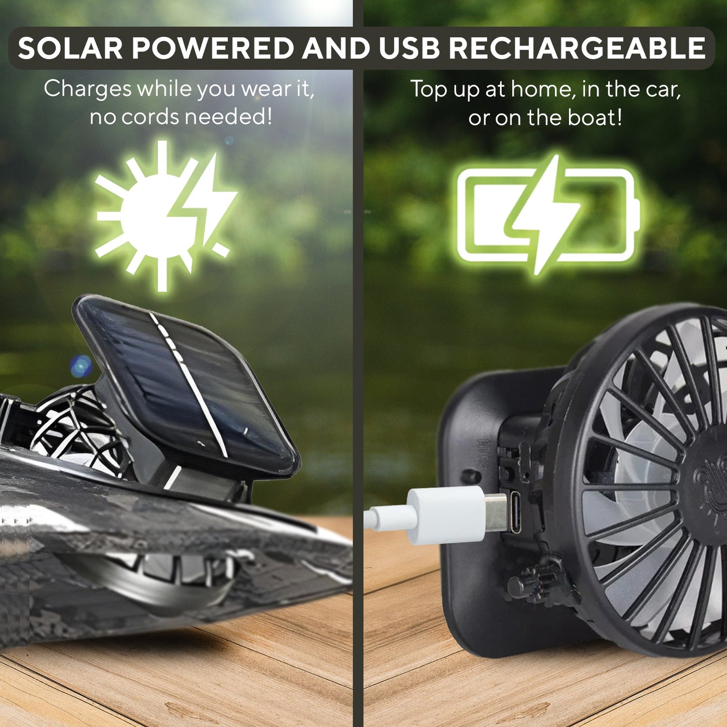 Colitt - Fishing Hat With Built In Fan