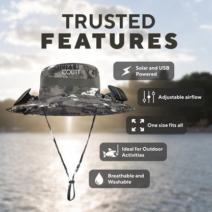 Colitt - Fishing Hat With Built In Fan